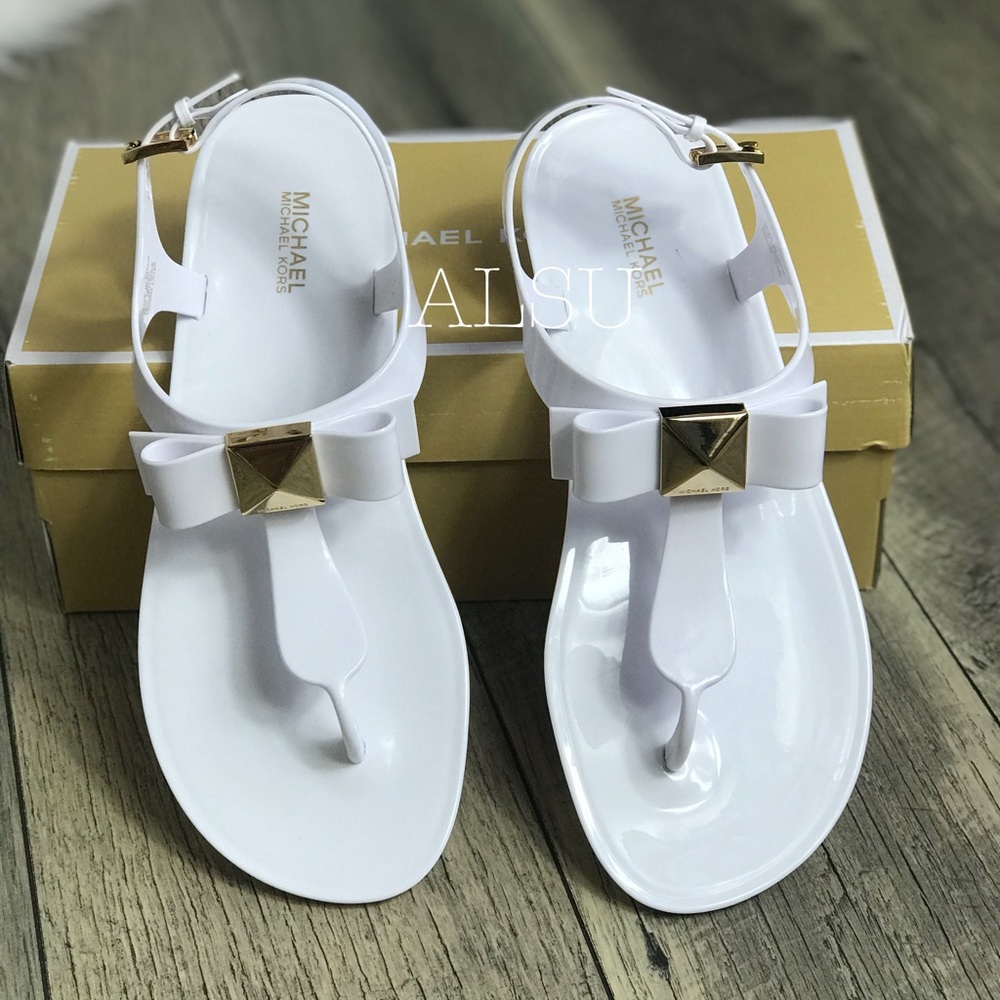 Michael Kors Aliza Jelly PVC Optic White W AUTHENT - Picture 3 of 7